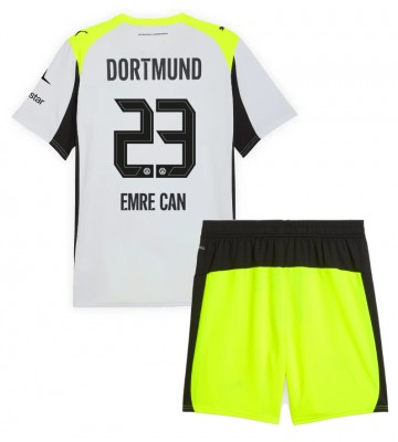 Borussia Dortmund Emre Can #23 Udebanetrøje Børn 2025-26 Kortærmet (+ Korte bukser)